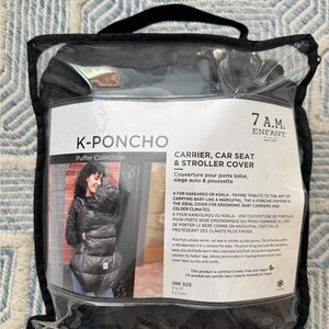 7 A.M. Enfant Black K-Poncho Carrier, Car Seat & Stroller Cover